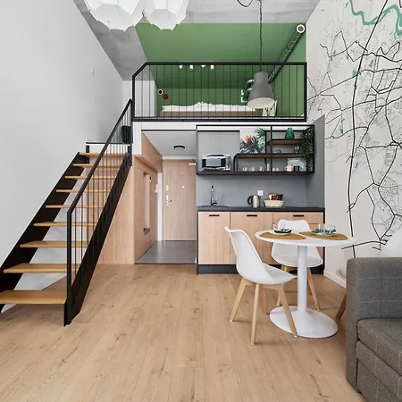 Mezzanine Studio Zarembowicza Airport By Renters * Wroclaw